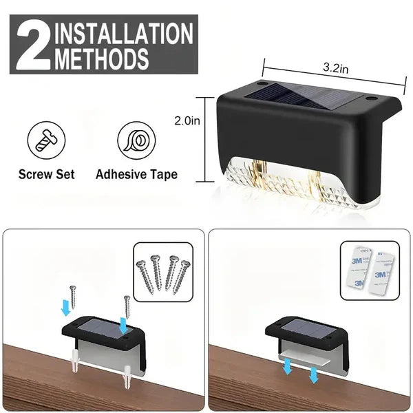 Solar Powered Waterproof Deck Lights for Outdoors