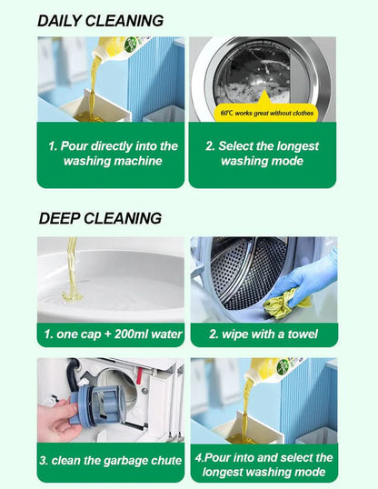 ⏳New Limited Time Sale 50% Off 💥Liquid Antibacterial Washing Machine Cleaner